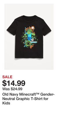 Old Navy Minecraft™ Gender-Neutral Graphic T-Shirt for Kids
