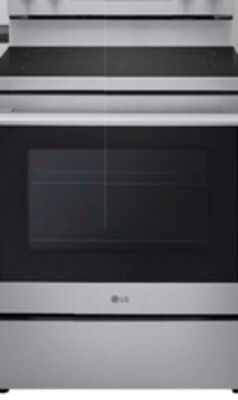 LG 6.3 Cu. Ft. Smart Electric Range with Air Fry - Fingerprint Resistant Stainless Steel - LREN6325XE
