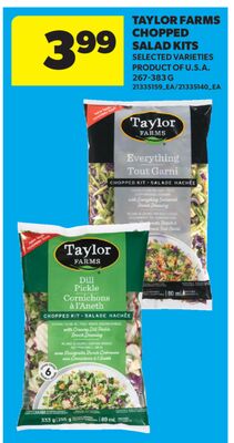 TAYLOR FARMS CHOPPED SALAD KITS, 267-383 G