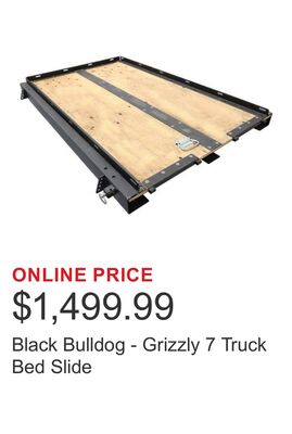 Black Bulldog - Grizzly 7 Truck Bed Slide