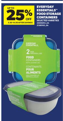 EVERYDAY ESSENTIALS™ FOOD STORAGE CONTAINERS