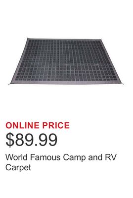 World Famous Camp and RV Carpet