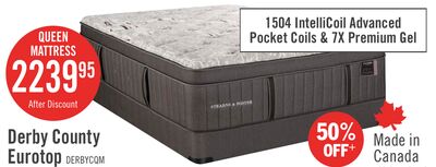 Stearns & Foster Founders Collection Derby County Eurotop Queen Mattress