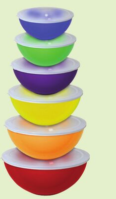 Master Chef 12-Pc Mixing Bowl Set with Lids