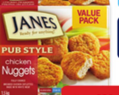 Janes Pub Style breaded chicken nuggets