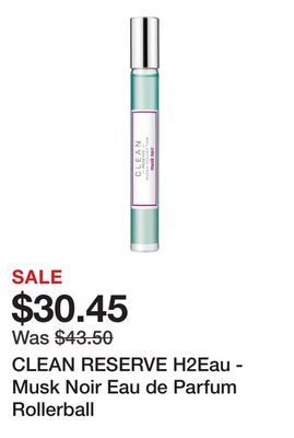 CLEAN RESERVE H2Eau - Musk Noir Eau de Parfum Rollerball