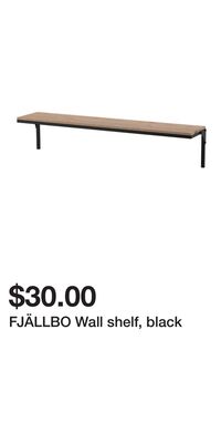 FJÄLLBO Wall shelf, black