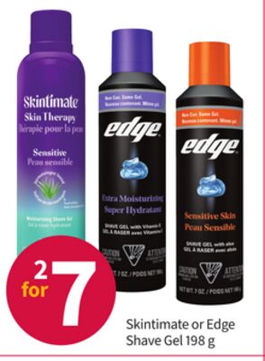 Skintimate or Edge Shave Gel