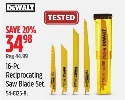 16-Pc Reciprocating Saw Blade Set