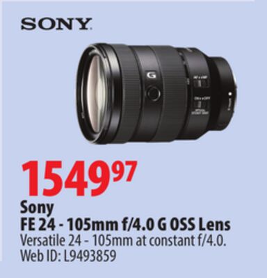 Sony FE 24-105mm f/4.0 G OSS Lens