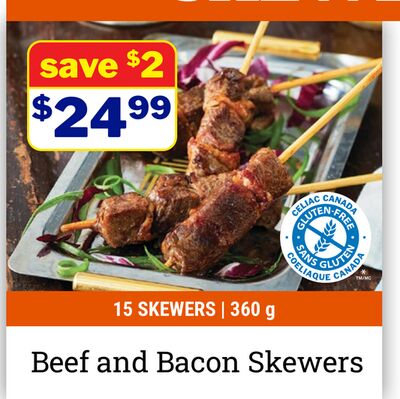 Beef and Bacon Skewers