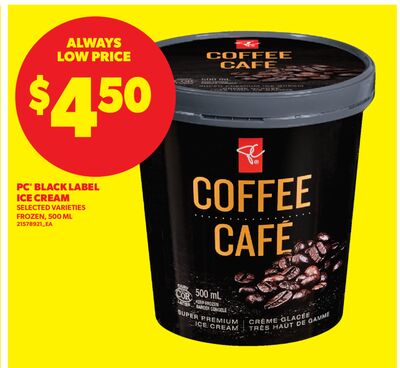 PC® BLACK LABEL ICE CREAM, 500 ML