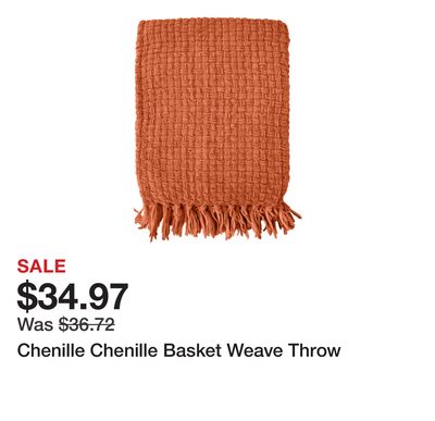 Chenille Chenille Basket Weave Throw