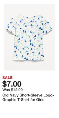 Old Navy Short-Sleeve Logo-Graphic T-Shirt for Girls