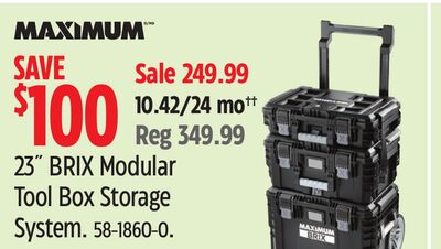 MAXIMUM 23˝ BRIX Modular Tool Box Storage System
