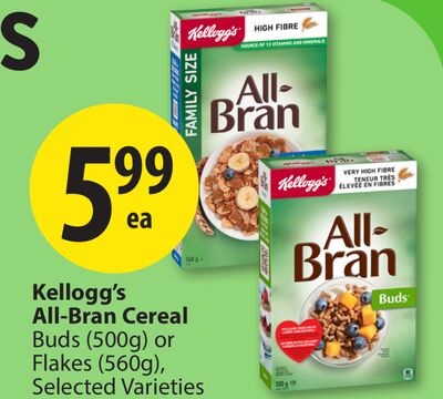 Kellogg's All-Bran Cereal Buds