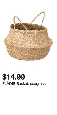 FLÅDIS Basket, seagrass