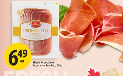 Sliced Prosciutto