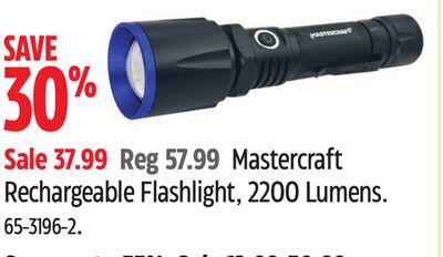 Mastercraft Rechargeable Flashlight