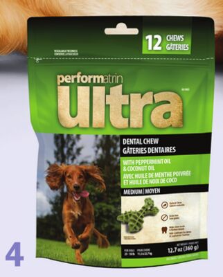 Performatrin Ultra Mint Dental Chew Medium Dog Treats