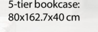 VANDBORG 5-TIER BOOKCASE