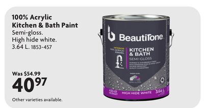 100% Acrylic Kitchen & Bath Paint