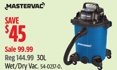 Mastervac 30L Wet/Dry Vac