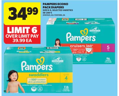 PAMPERS ECONO PACK DIAPERS