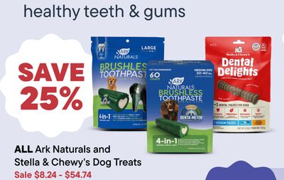 ALL Ark Naturals and Stella & Chewy's Dog Treats