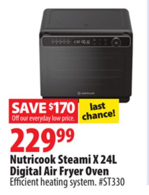 Nutricook Steami X 24L Digital Air Fryer