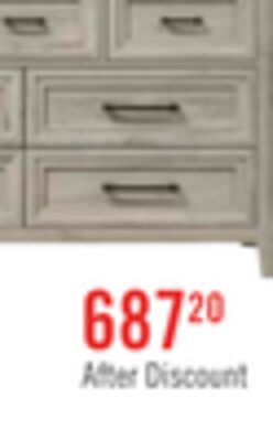 Lara Bedroom 7-Drawer Dresser, 60.6"W x 38"H - Antique Grey