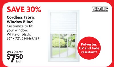 Cordless Fabric Window Blind