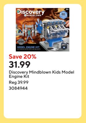 Discovery Mindblown Kids Model Engine Kit