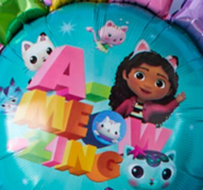 Gabby's Dollhouse Round Satin Foil Balloon, 18-in