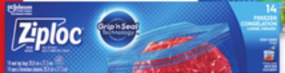 Ziploc snack, sandwich or freezer bags