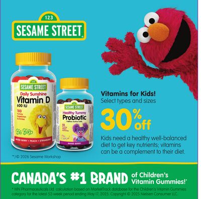 Sesame Street Vitamins for Kids!