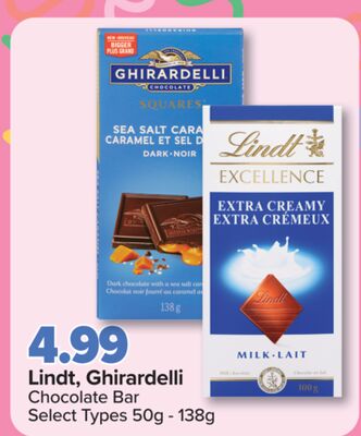 Lindt, Ghirardelli Chocolate Bar