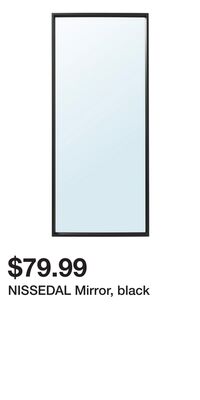 NISSEDAL Mirror, black