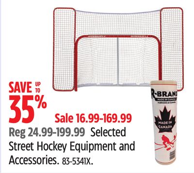 Selected Street Hockey Equipment and Accessories