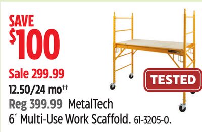 MetalTech 6´ Multi-Use Work Scaffold