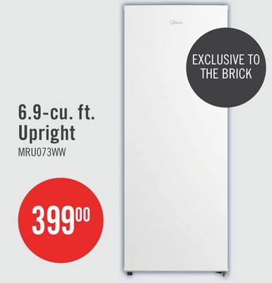 Midea 6.9 Cu. Ft. Convertible Upright Refrigerator-Freezer - MRU07B3AWW