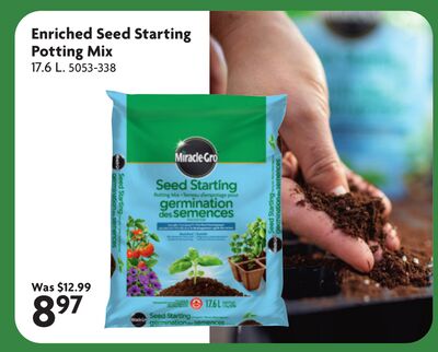 MIRACLE-GRO Enriched Seed Starting Potting Mix