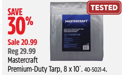 Mastercraft Premium-Duty Tarp, 8 x 10´