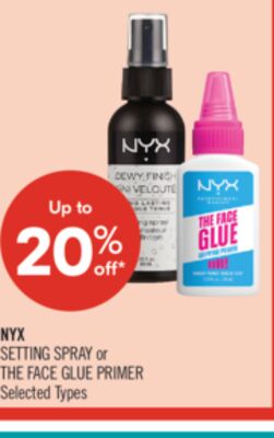 NYX SETTING SPRAY or THE FACE GLUE PRIMER