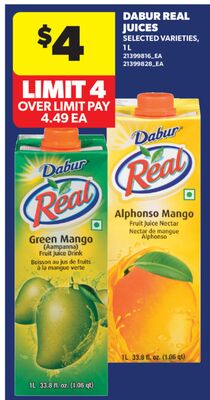 DABUR REAL JUICES, 1 L