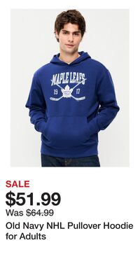 Old Navy NHL Pullover Hoodie for Adults