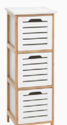 3-drawer storage unit