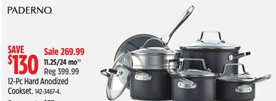 Paderno 12-Pc Hard Anodized Cookset