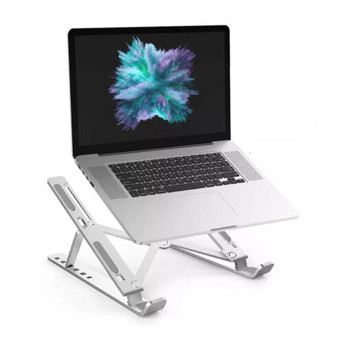 [Primecables.ca] Aluminum Foldable Portable Adjustment Desktop Laptop Holder Riser Stand $15.95 Free Ship