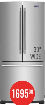 Maytag 30" 19.6 Cu. Ft. French-Door Refrigerator - Fingerprint Resistant Stainless Steel - MFB2055FRZ